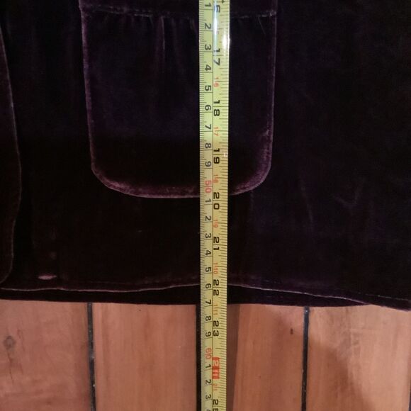 Simons Contemporaine-Velvet Burgundy Blazer-Rayon/Silk-Sz L-Goth-Old Money - Picture 5 of 9